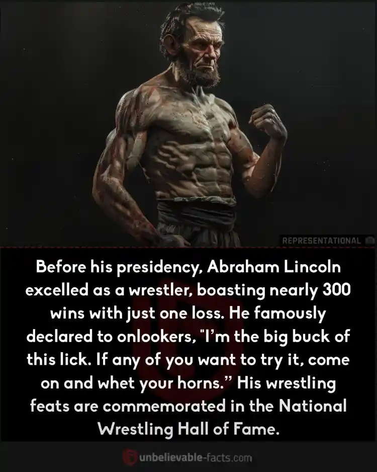 Abraham Lincoln was a wrestler