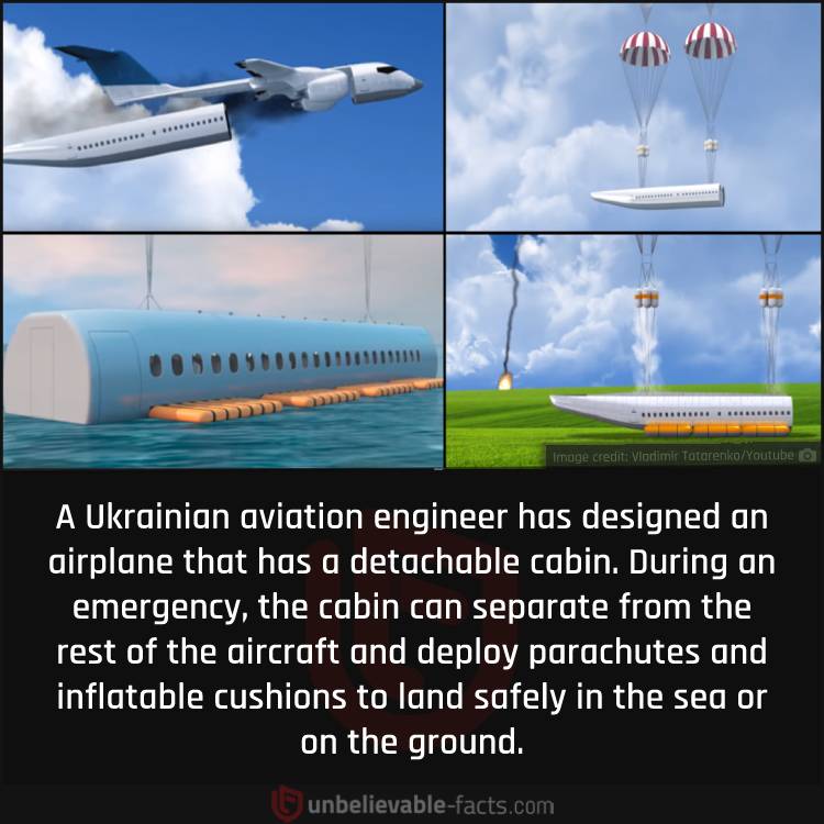 Airplane with a Detachable Cabin