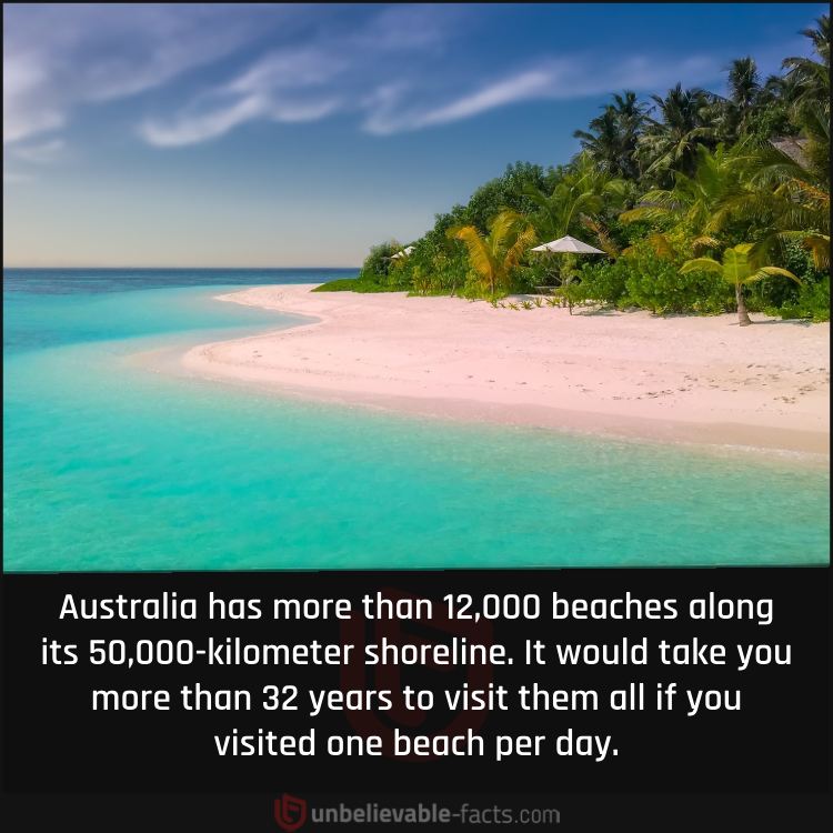 Australia has more than 12,000 beaches