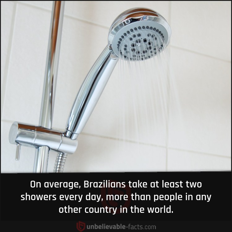 Brazilians Take More Showers than Anyone Else