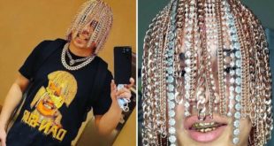 Rapper implanted gold chains