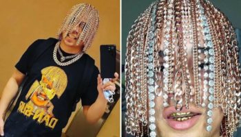 Picture Mexican Rapper Implants Gold Chains into his Scalp, Becomes the First to Do So