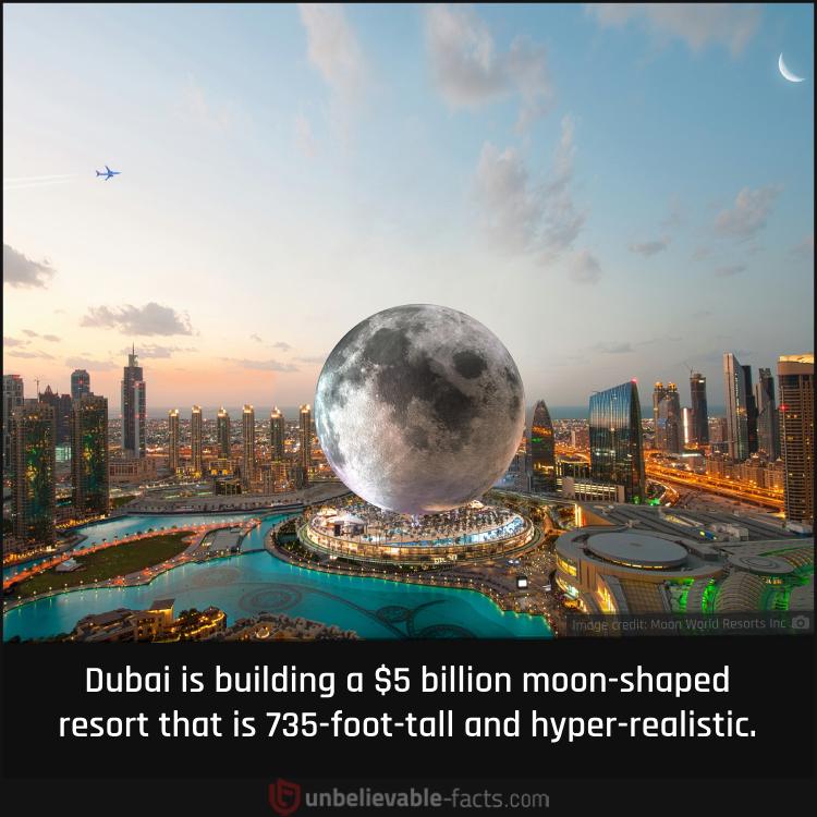 Dubai is building a $5 billion moon shaped resort