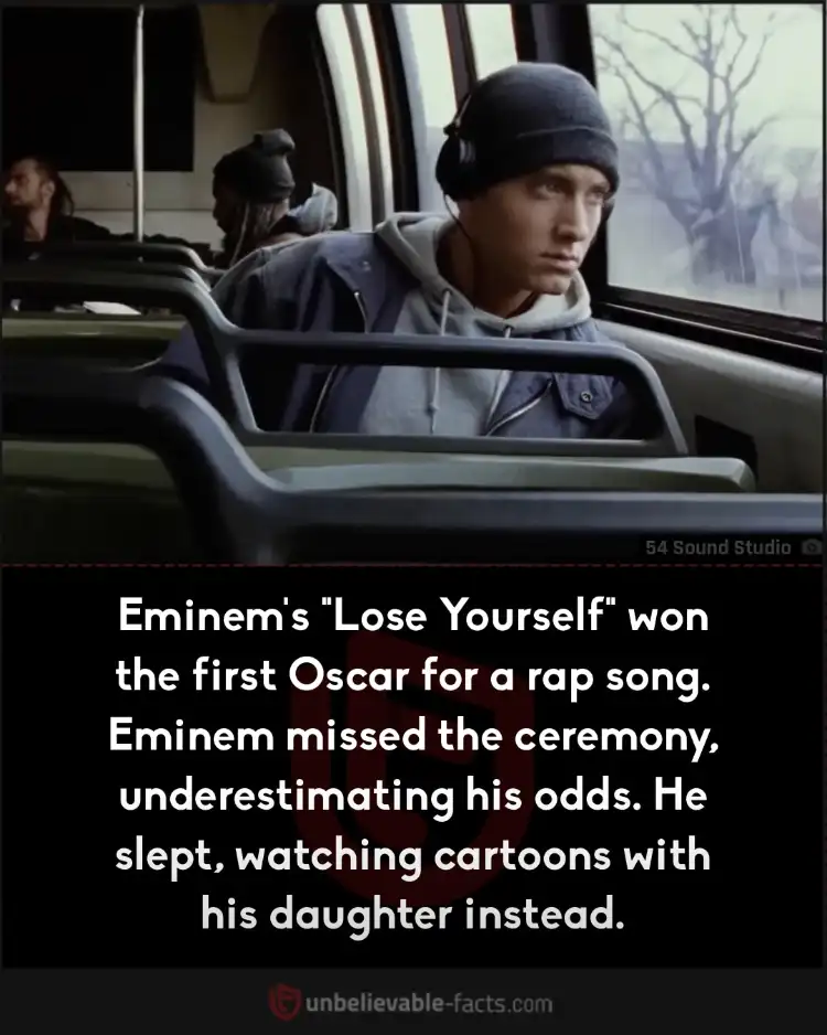 Eminem skipped Oscars