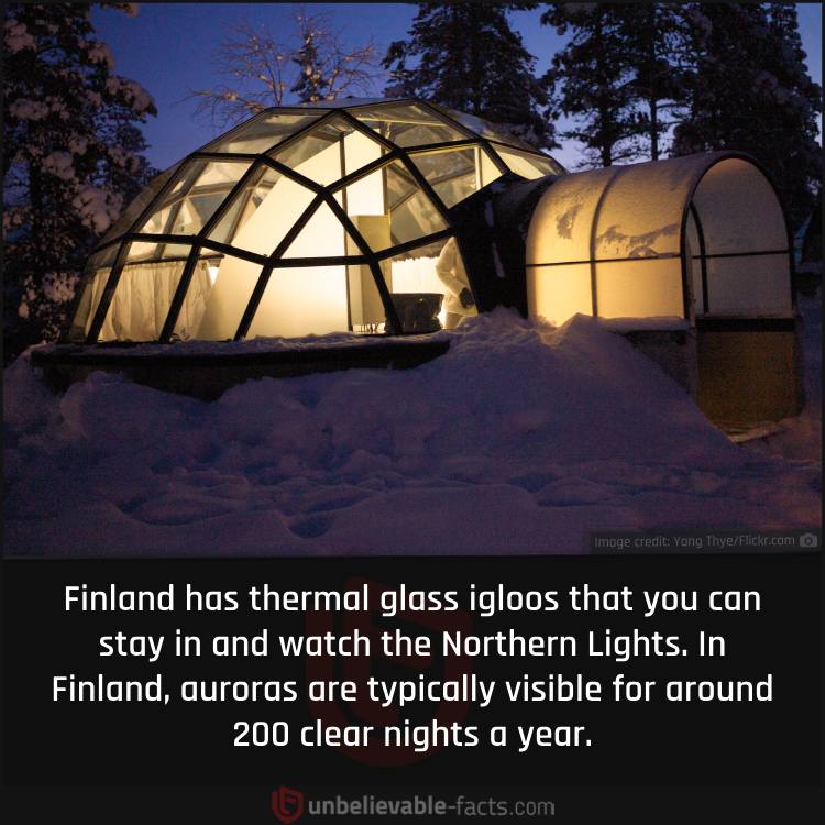 Finland has thermal glass igloos hotels