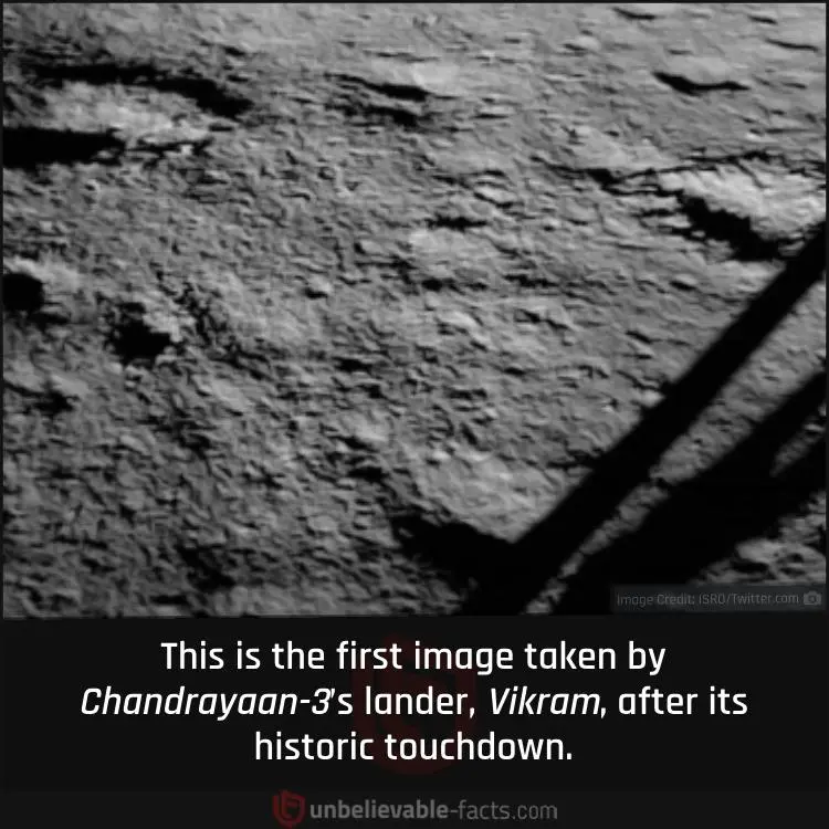 First Image of Chandrayaan-3’s Lander First Image of Chandrayaan-3’s Lander