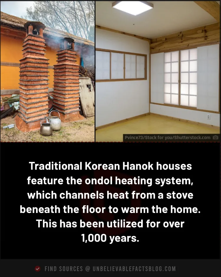 Hanok's ondol system