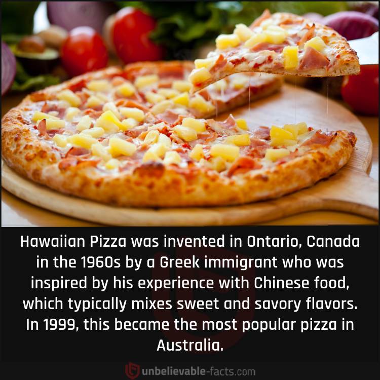 Hawaiian Pizza Was Invented in Canada