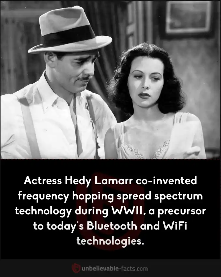 Hedy Lamarr invented wifi