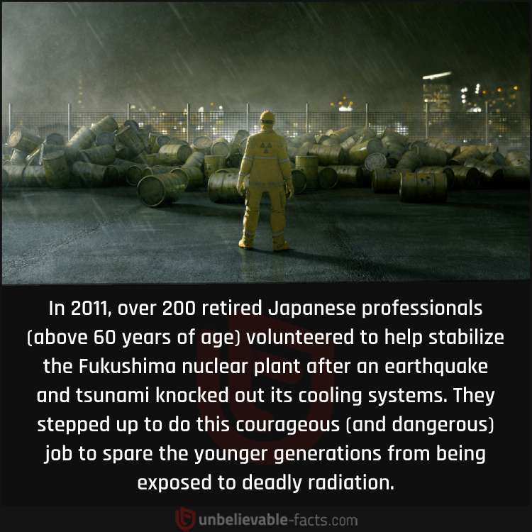 Japanese Pensioners Tackle the Fukushima Plant