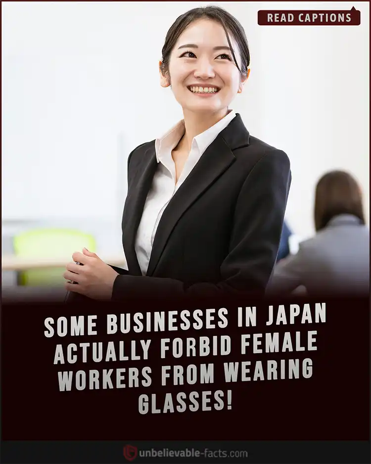 Japanese workplaces banned women’s glasses Japanese workplaces banned women’s glasses