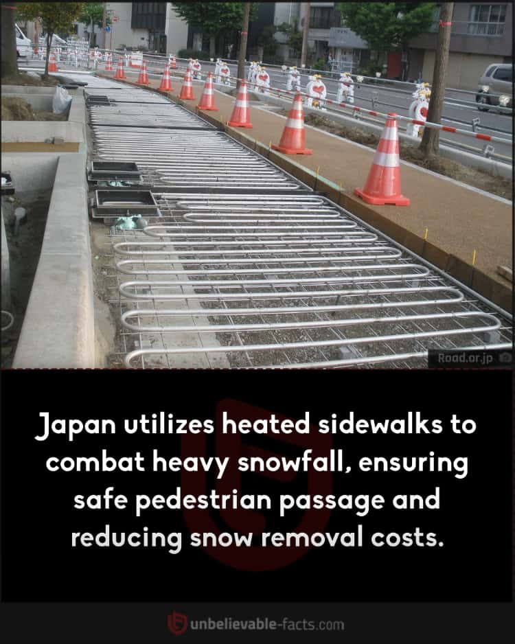 Japan's heated sidewalks