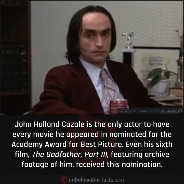 John Cazale's Incredible Movie Nomination Streak