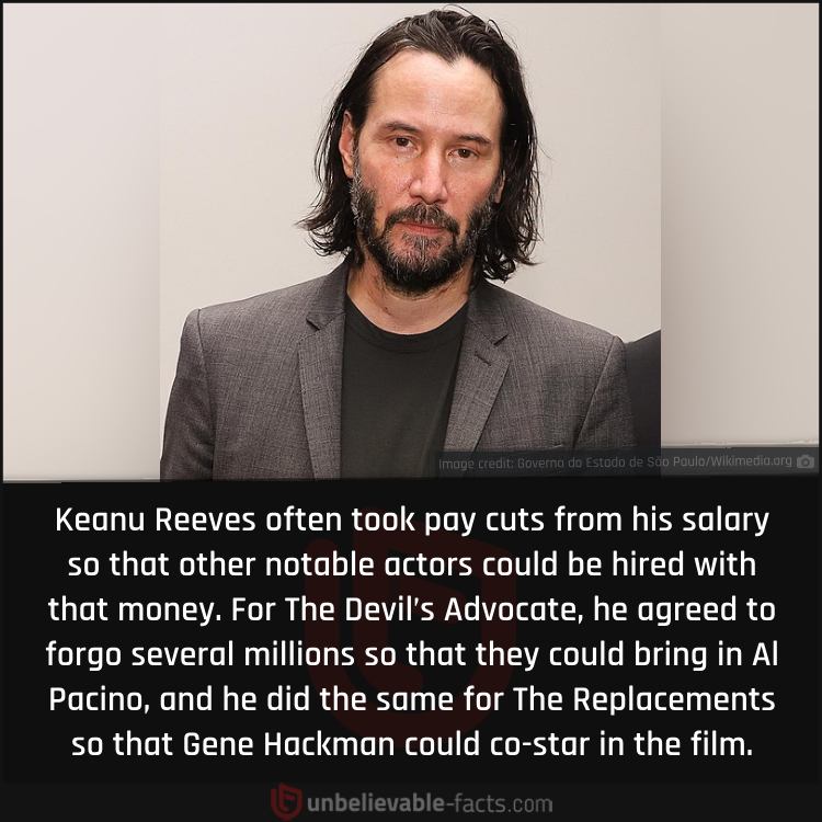 Keanu Reeves Gave Up on Millions to Bring in the Big Actors