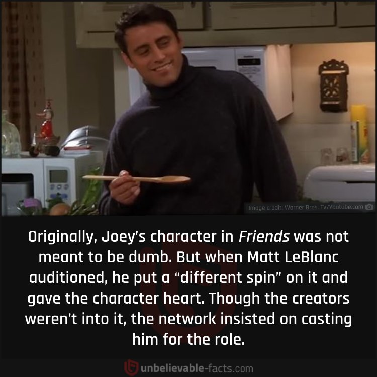Matt LeBlanc Changed how Joey Was Portrayed