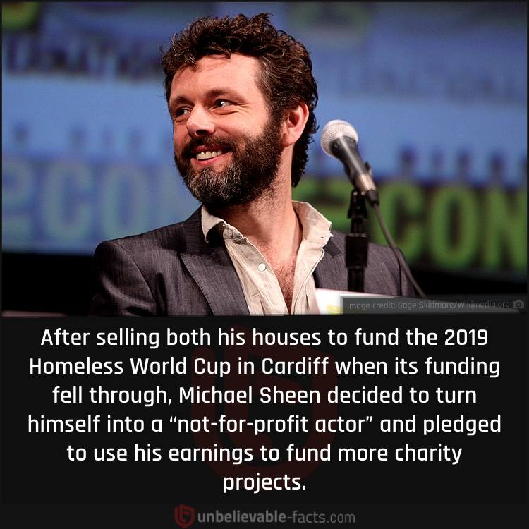 Michael Sheen’s Charity Work