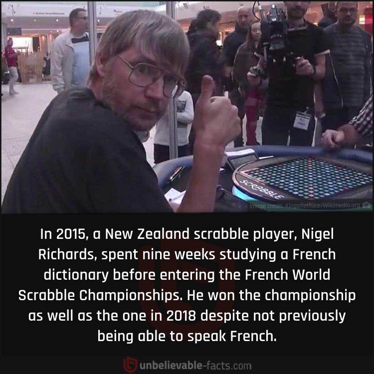 New Zealand Won French Scrabble Championship