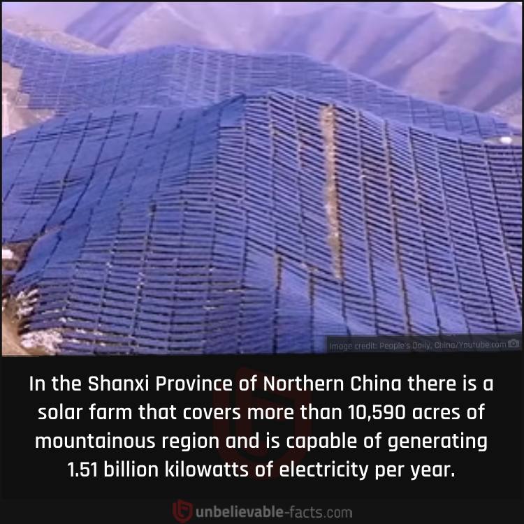 One of the Largest Solar Farms in China