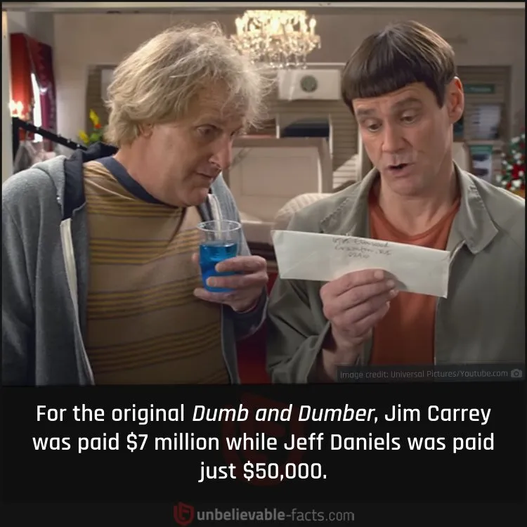 Pay Gap Between Jim Carrey and Jeff Daniels