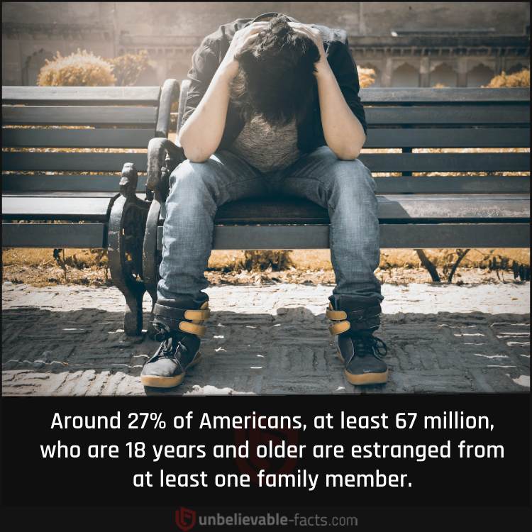 Percentage of Americans Estranged from Family Member