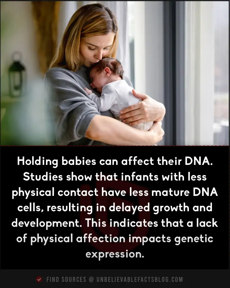 Physical contact affects babies' DNA