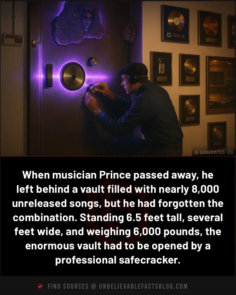 Prince’s forgotten vault held 8,000 songs, needed safecracker’s help.