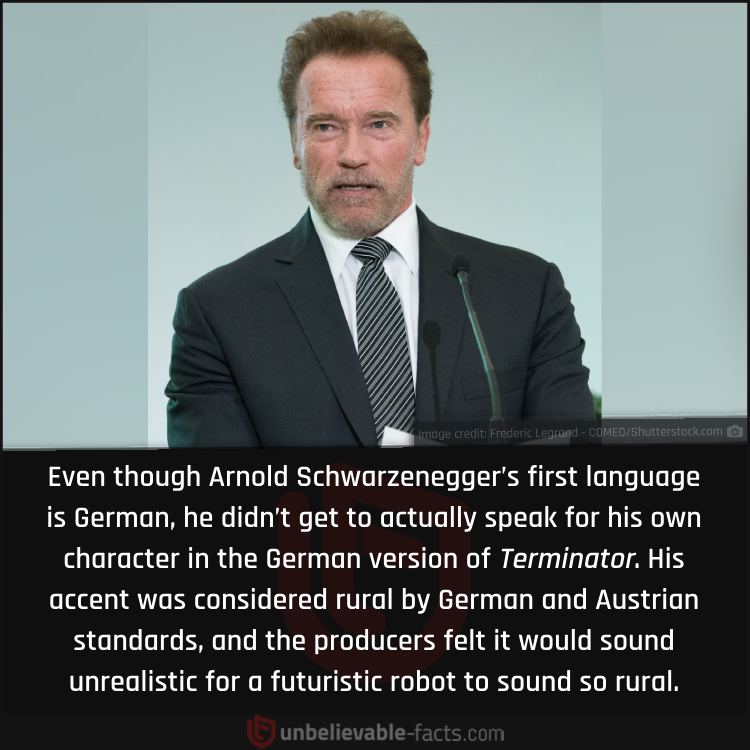 Schwarzenegger’s Rural German Accent