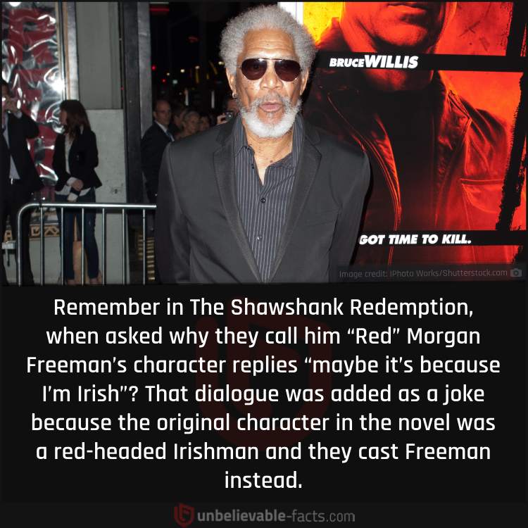 Morgan Freeman’s Character Called “Red”?