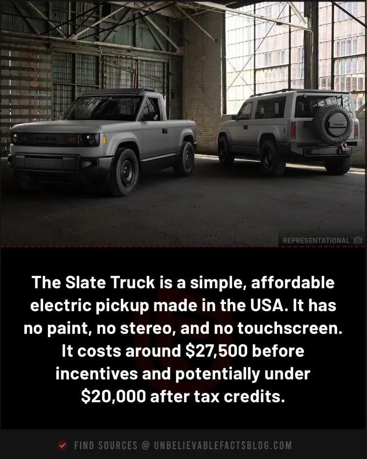 Slate Truck: Affordable, minimalist electric pickup