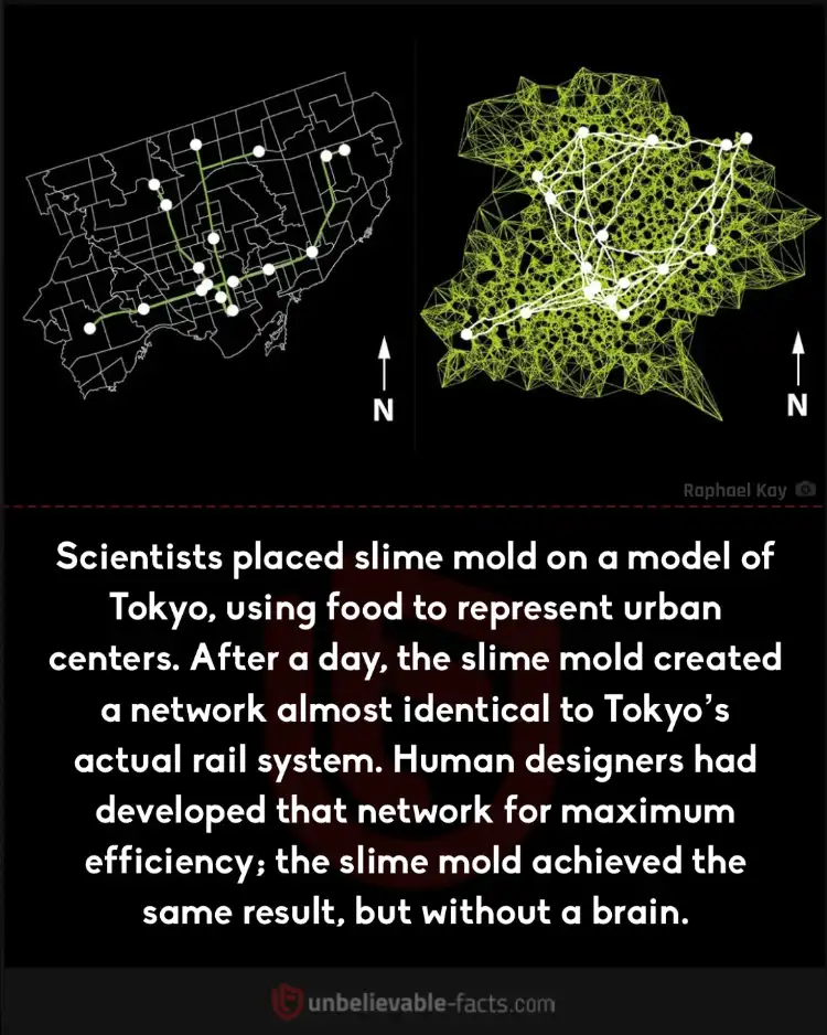 Slime mold recreated Tokyo's rail network