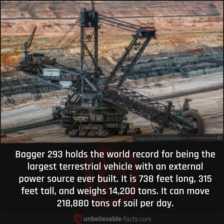 The Largest Terrestrial Vehicle
