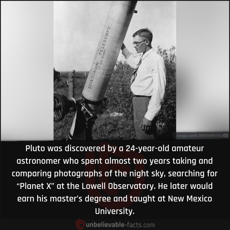 The Man Who Discovered Pluto