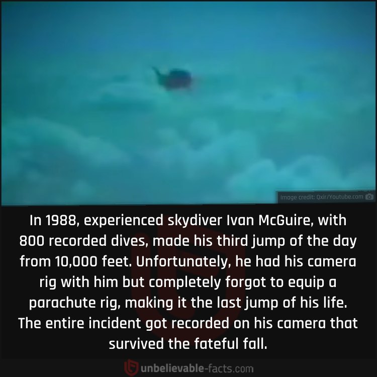 The Unfortunate Skydiving Mishap of Ivan McGuire
