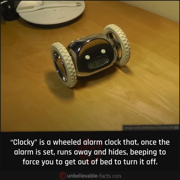 The Wheeled, Running Alarm Clock