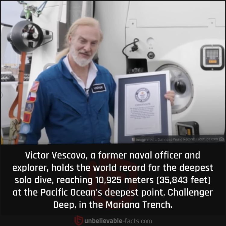 Victor Vescovo Holds the World Record for the Deepest Solo Dive