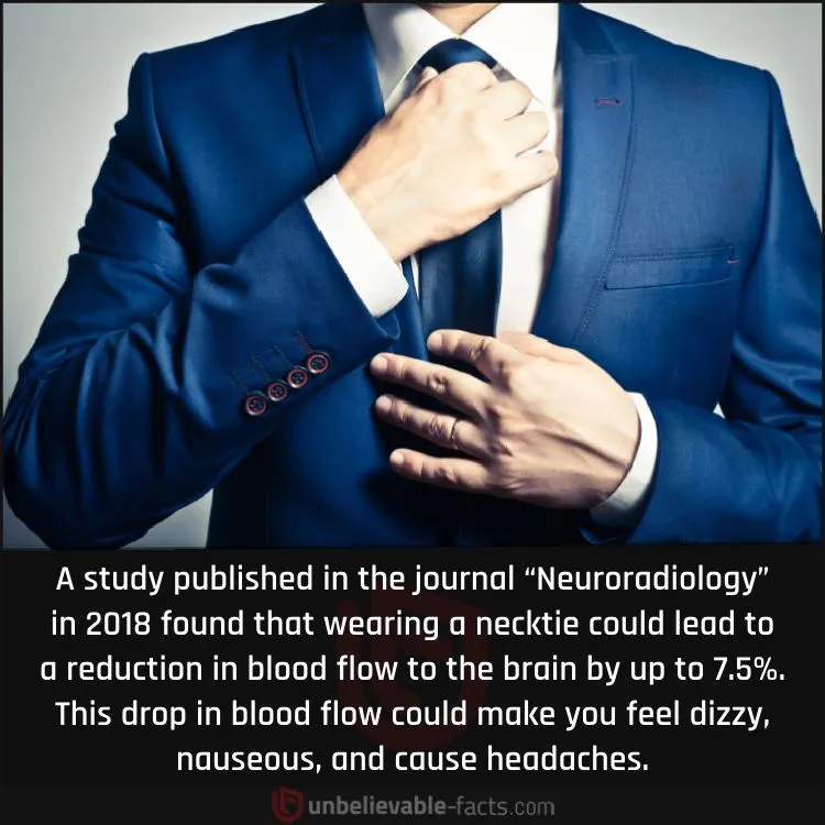 Wearing a Tie May Restrict Blood Flow to the Brain