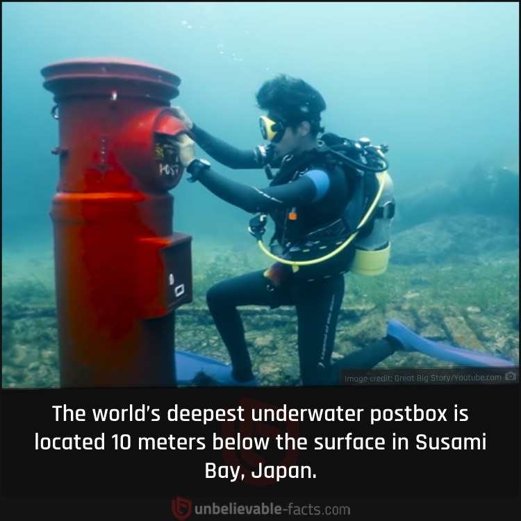 World’s Deepest Underwater Postbox