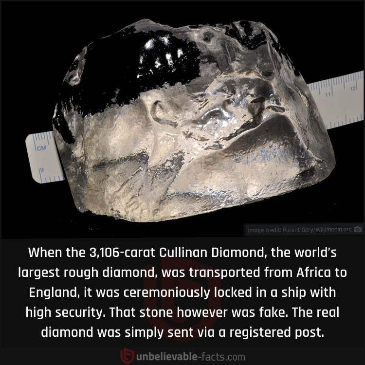 World’s Largest Rough Diamond Sent via Registered Post