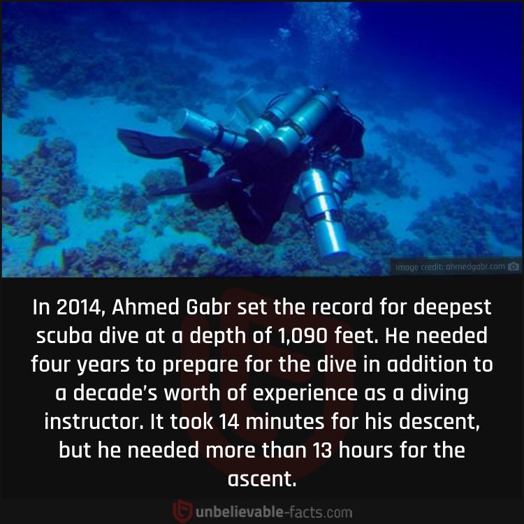 deepest scuba dive