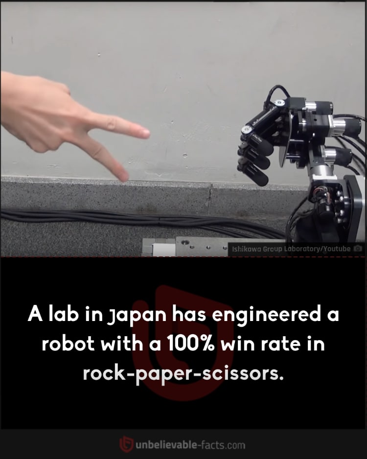 Japanese Lab's Unbeatable Rock-Paper-Scissors Robot