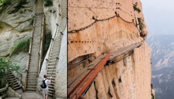 Picture Mount Huashan, China: World’s Scariest and Most Dangerous Hiking Trail!