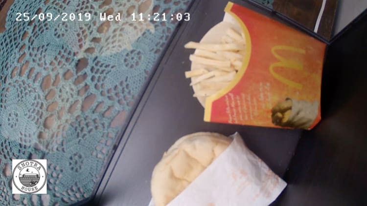 McDonald’s last cheeseburger and fries