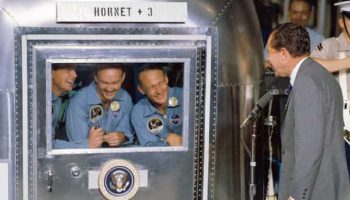 Picture Apollo 11, 12 and 14 Astronauts Were Quarantined Upon Return