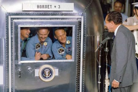 Picture Apollo 11, 12 and 14 Astronauts Were Quarantined Upon Return