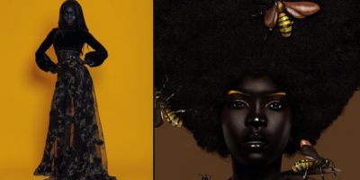 Picture “Queen of the Dark”, model Nyakim Gatwech, Is a Sensation Because of Her Beautiful, Dark Skin
