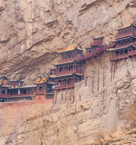 Picture The 1,500-Year-Old Hanging Temple Suspended 246 Feet Above Ground on a Cliff