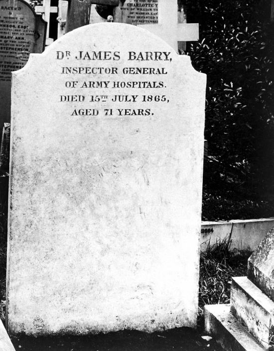 Dr. James Barry’s headstone