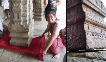 Picture The Hanging Pillar of Lepakshi Temple that Challenges Gravity