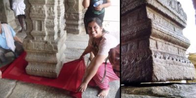 Picture The Hanging Pillar of Lepakshi Temple that Challenges Gravity