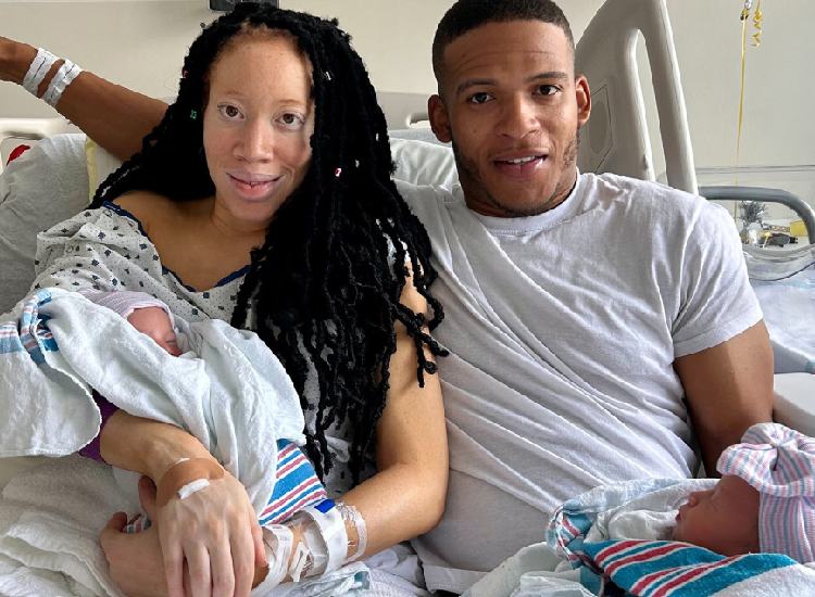 Ohio couple welcomes twins on their shared birthday